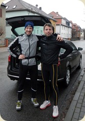 Vor dem Lauf: Lars und Andreas