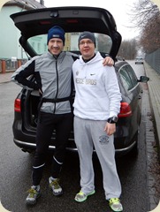 Vor dem Lauf: Lars und Jens